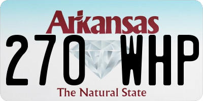 AR license plate 270WHP