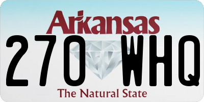 AR license plate 270WHQ