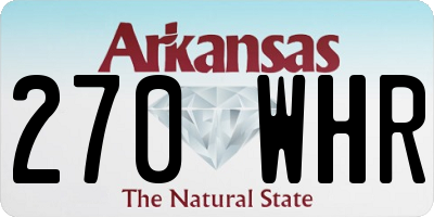 AR license plate 270WHR