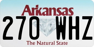 AR license plate 270WHZ