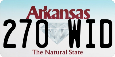 AR license plate 270WID