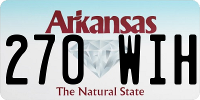 AR license plate 270WIH