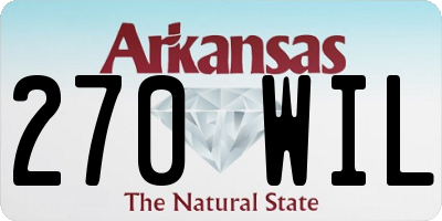 AR license plate 270WIL