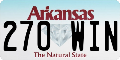 AR license plate 270WIN