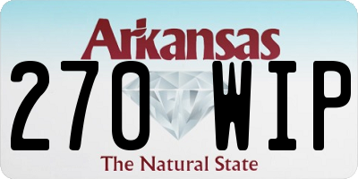 AR license plate 270WIP
