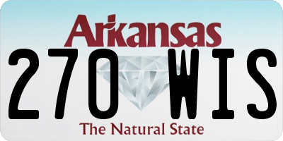 AR license plate 270WIS