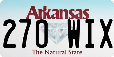AR license plate 270WIX