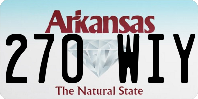 AR license plate 270WIY
