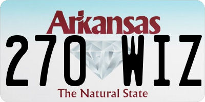 AR license plate 270WIZ