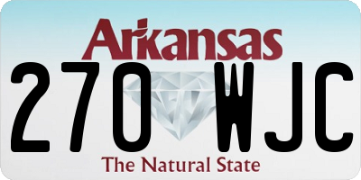 AR license plate 270WJC