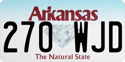 AR license plate 270WJD