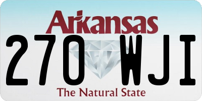 AR license plate 270WJI