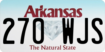 AR license plate 270WJS