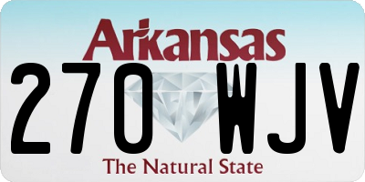 AR license plate 270WJV