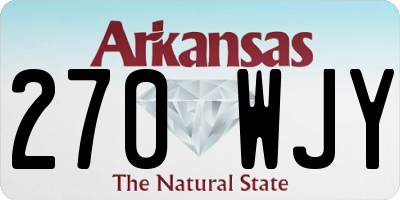 AR license plate 270WJY