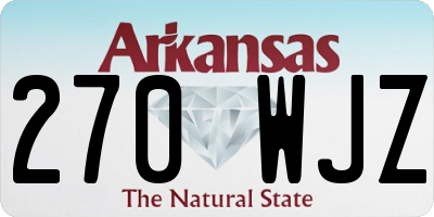 AR license plate 270WJZ