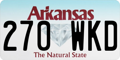 AR license plate 270WKD