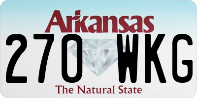 AR license plate 270WKG