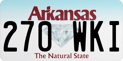 AR license plate 270WKI