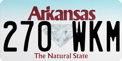 AR license plate 270WKM