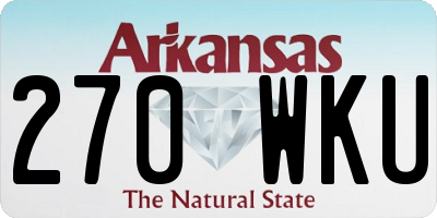 AR license plate 270WKU