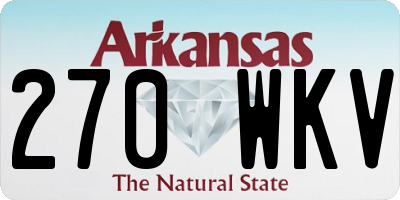 AR license plate 270WKV