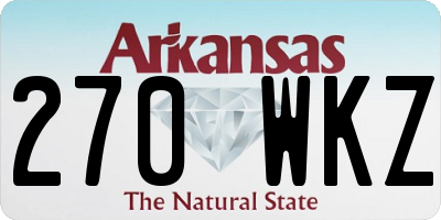 AR license plate 270WKZ