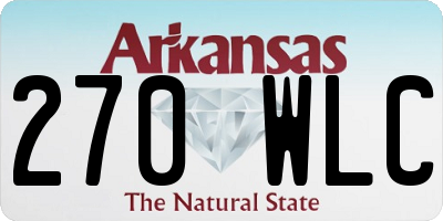 AR license plate 270WLC