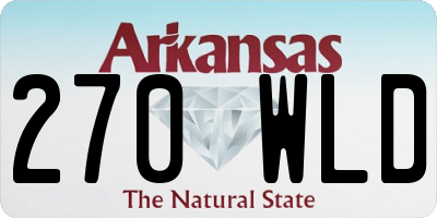 AR license plate 270WLD