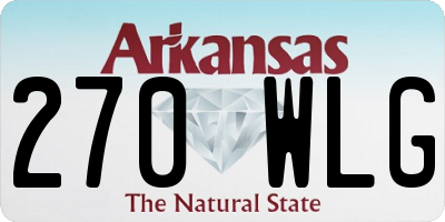AR license plate 270WLG