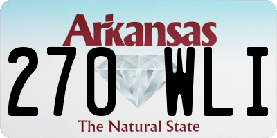 AR license plate 270WLI