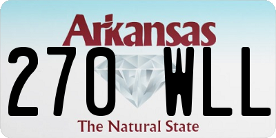 AR license plate 270WLL