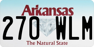 AR license plate 270WLM