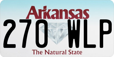 AR license plate 270WLP