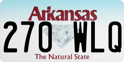 AR license plate 270WLQ