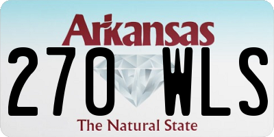 AR license plate 270WLS