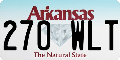 AR license plate 270WLT