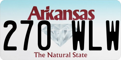 AR license plate 270WLW