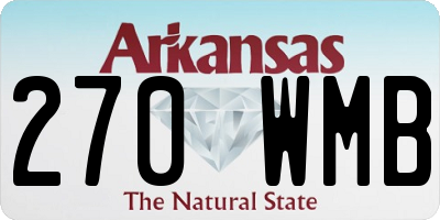 AR license plate 270WMB