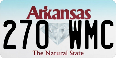 AR license plate 270WMC