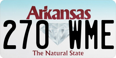 AR license plate 270WME