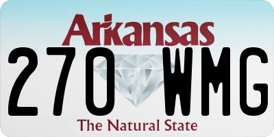 AR license plate 270WMG