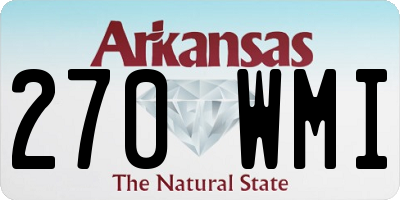 AR license plate 270WMI