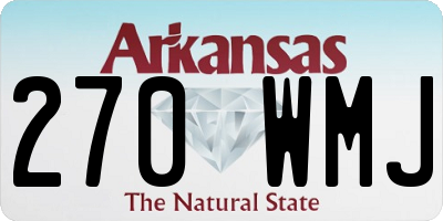 AR license plate 270WMJ