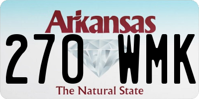 AR license plate 270WMK