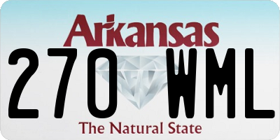 AR license plate 270WML