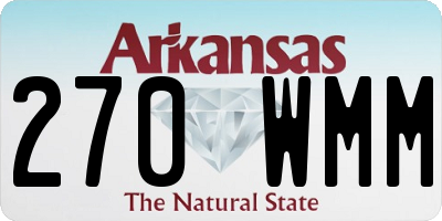 AR license plate 270WMM