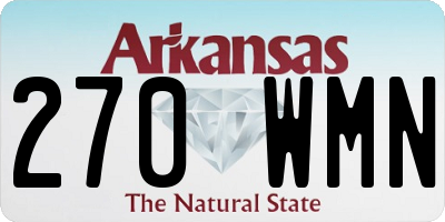 AR license plate 270WMN