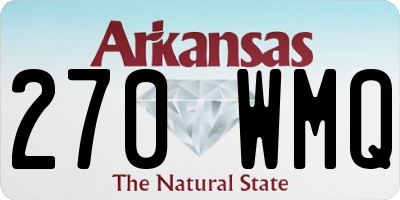 AR license plate 270WMQ