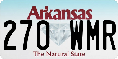 AR license plate 270WMR